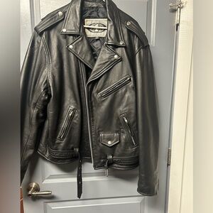 Z1R heavy duty leather motorcycle jacket. Black size 52. Excellent condition.